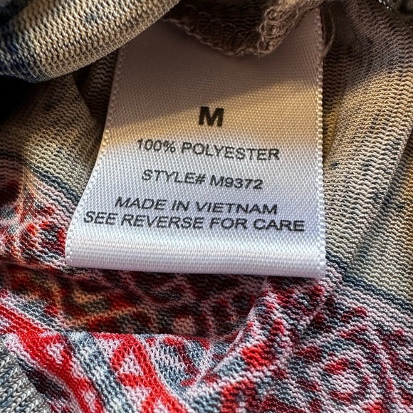 G Collection Striped collared maxi dress. Button front w/ slits. Size M - Picture 7 of 11